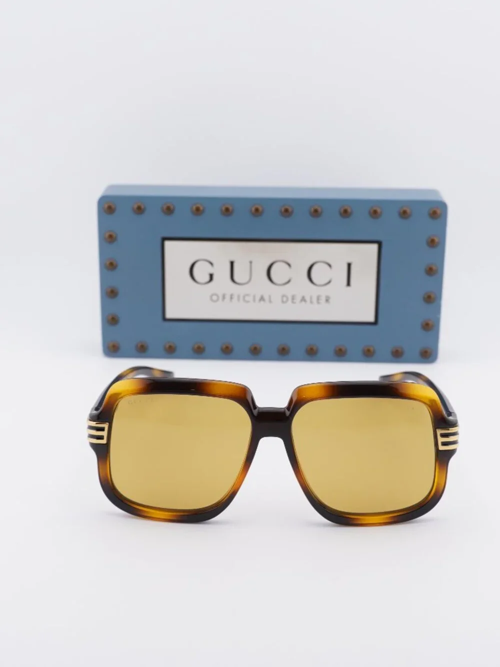 Gucci GG0979S 002 Square Sunglasses - Havana\Brown